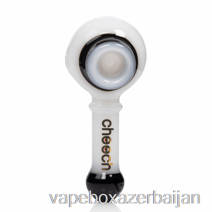 Vape Azerbaijan Cheech Glass Dual Spoon Pipe Black / White